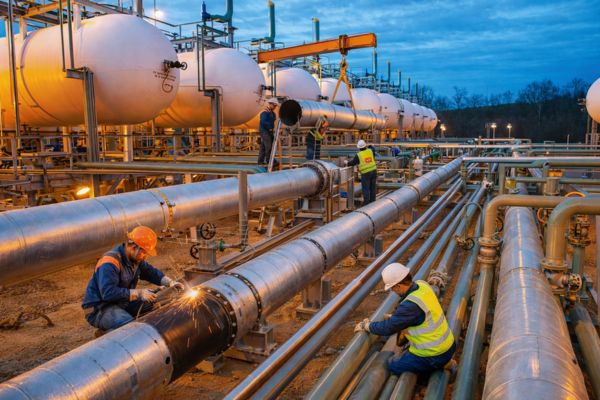 workers_install_storage_tanks_at_dusk